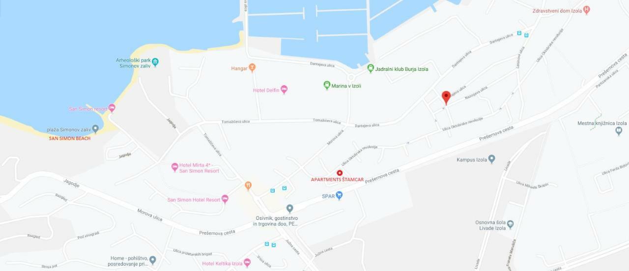 Apartmaji Stamcar Ізола Екстер'єр фото